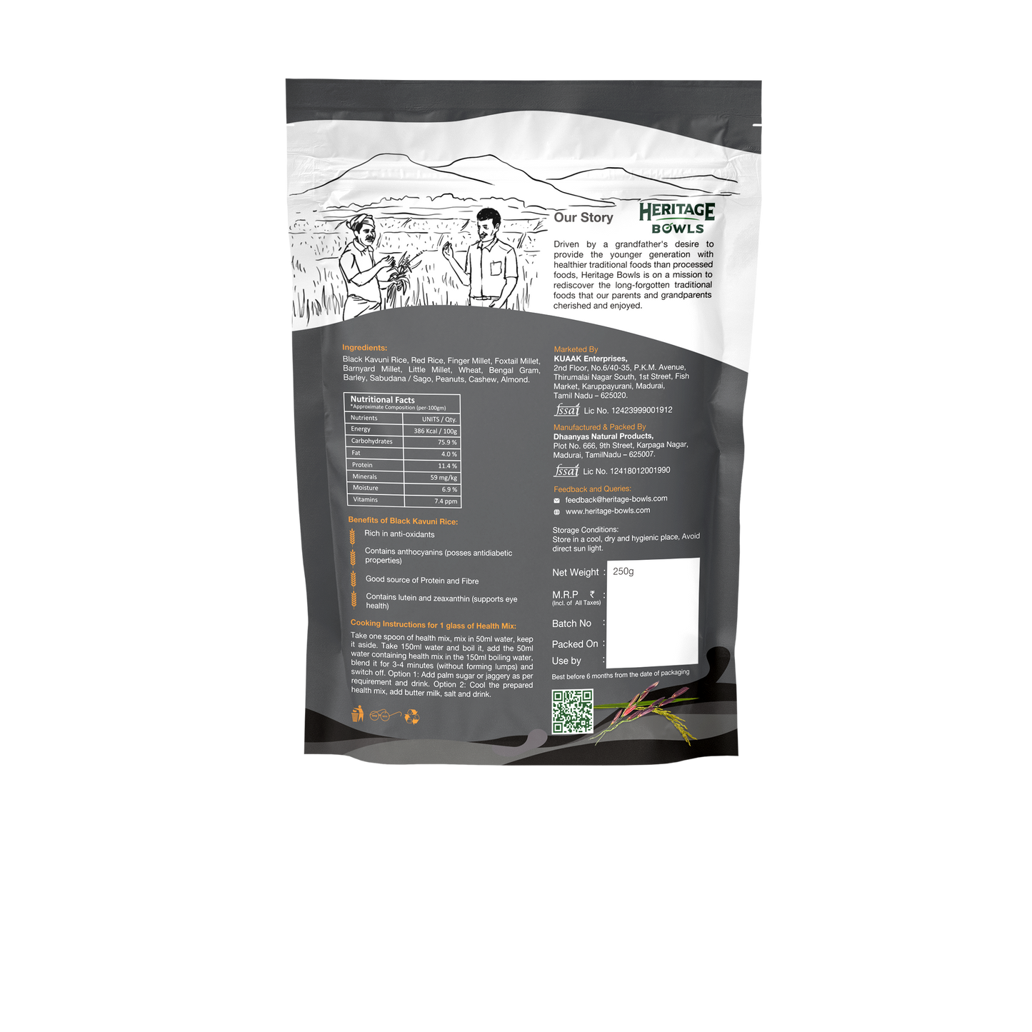 Combo Pack: Black Rice & Black Rice Millet Health Mix